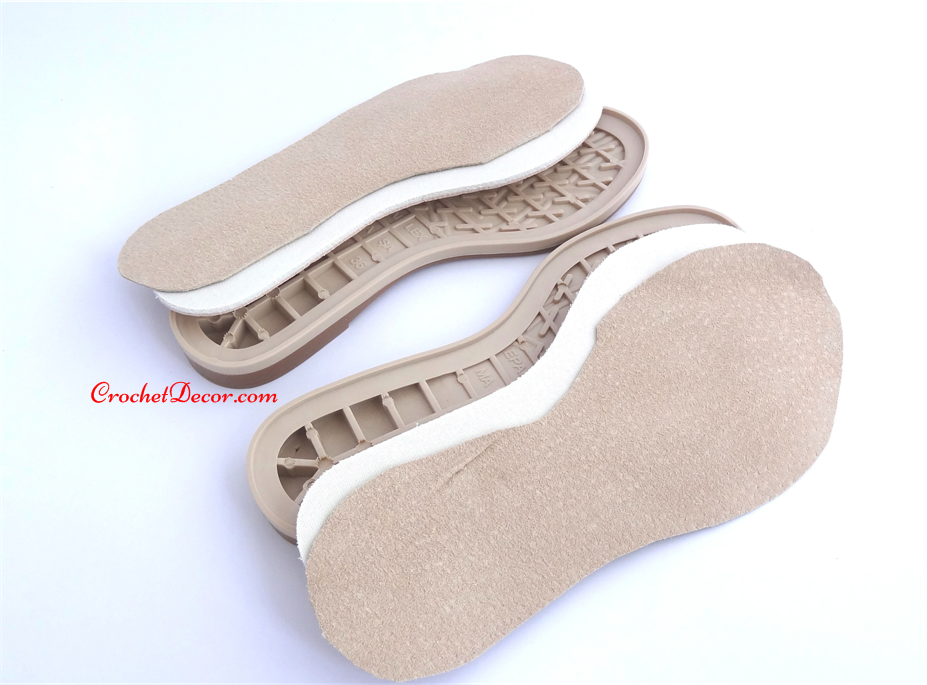 Masa Rubber Sole for Crocheted Shoes 