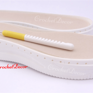 High Soles with Holes for Crocheted Shoes - Nepal PU Sole CrochetDecor