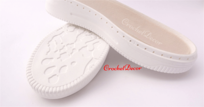 Nepal CrochetDecot PU sole with Holes for Crocheted or Sewn Shoes