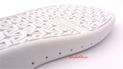 Soles for Shoes White Rubber Sneaker Outsole Shoemaking Supplies
