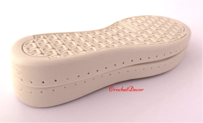 Punctured Soles for Crocheted Shoes - Marina by CrochetDecor