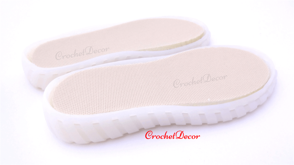 NEW! Kid Soft Rubber Sole (with Holes) for Crocheted Shoes Crochet