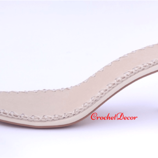 High Heel Bride Sole for Crocheted Shoes