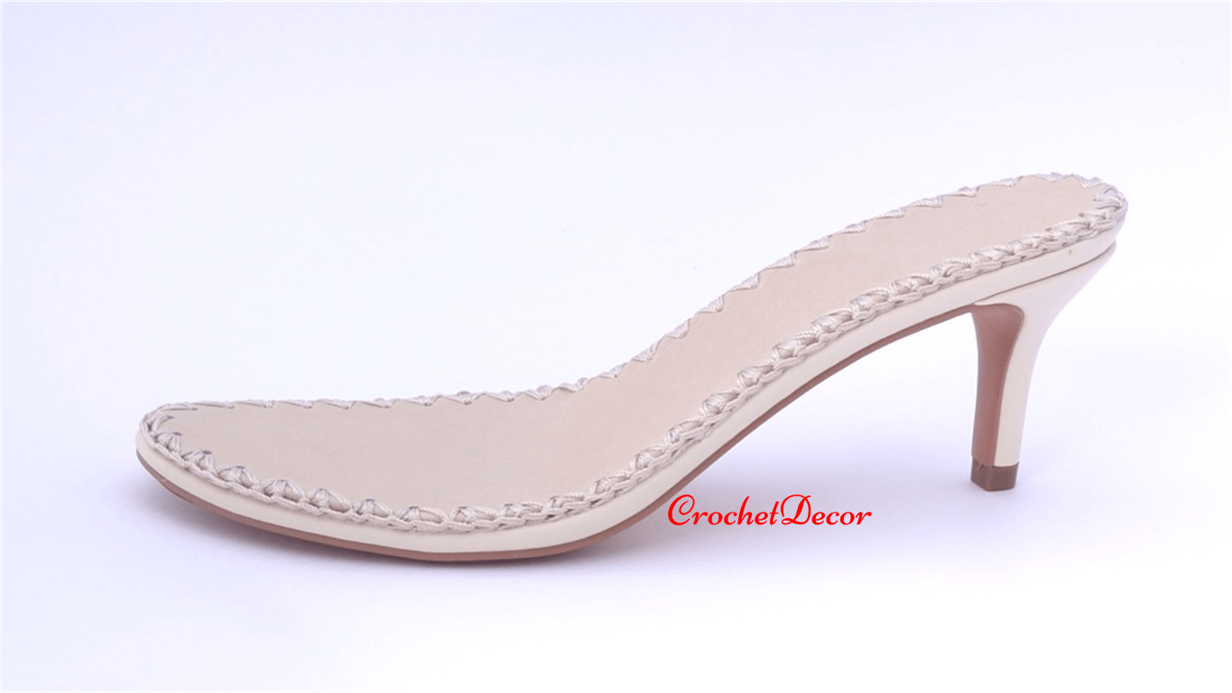 High Heel Sole for Crocheted Shoes 