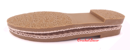 Ilinca Soles for Crocheted Sandals - CrochetDecor