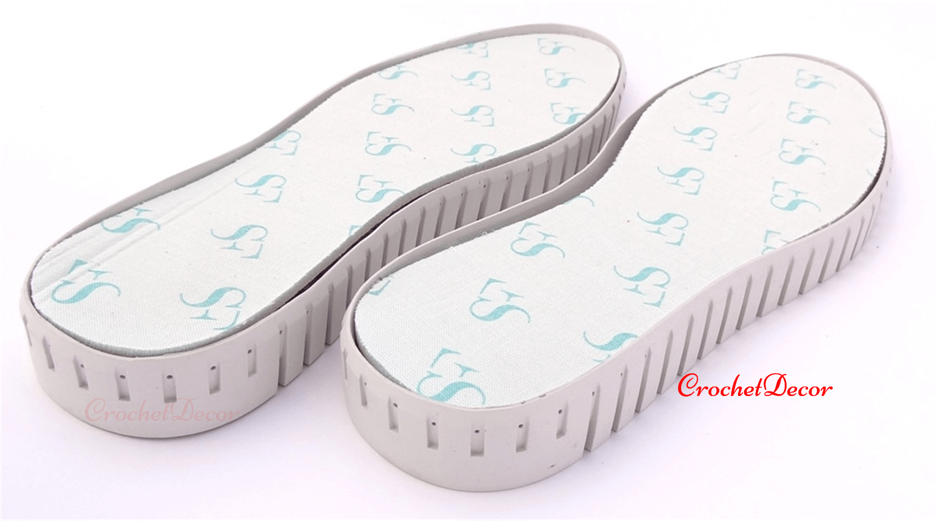 NEW! Mecanik TR Sole (Punctured) for Crocheted Shoes
