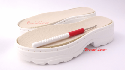 Korea CrochetDecor PU Soles Punctured for Handmade Shoes and Sandals
