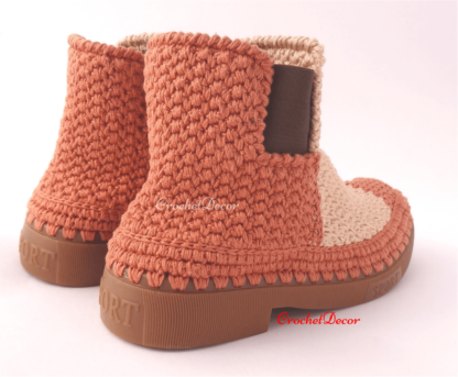 Manually Crocheted Shoes on TR Punctured Soles Orient Sport CrochetDecor