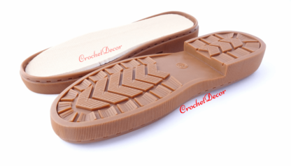 Rubber Soles with Holes for Handcrafted Handmade Sewn or Crocheted Espadriles