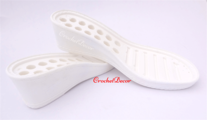 PU Soles Manufacturer Erika Gabor CrochetDecor with Holes for Crocheted or Sewn Sandals