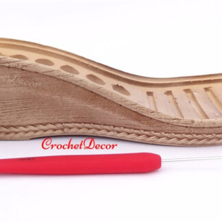 Premium Punctured TR and PU Soles for Handmade Crocheted Shoes