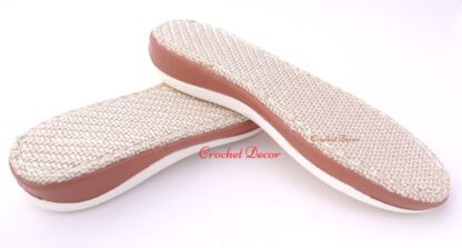 Lady PU Sole for Crochet Hook Hand Made Sandals