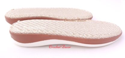 Lady Soles with Thread Buckles for Crocheting Summer Shoes or Sandals