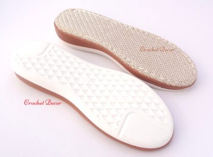 PU Lady Soles for Crocheting Hand Made Sandals