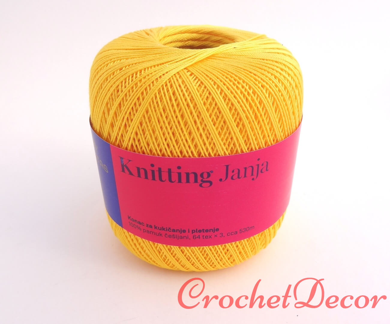 Janja - Premium Mercerised Cotton Yarn for Crocheted Shoes - Crochet Decor
