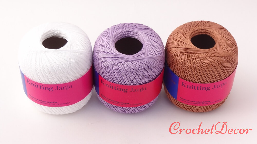 Janja - Premium Mercerised Cotton Yarn for Crocheted Shoes